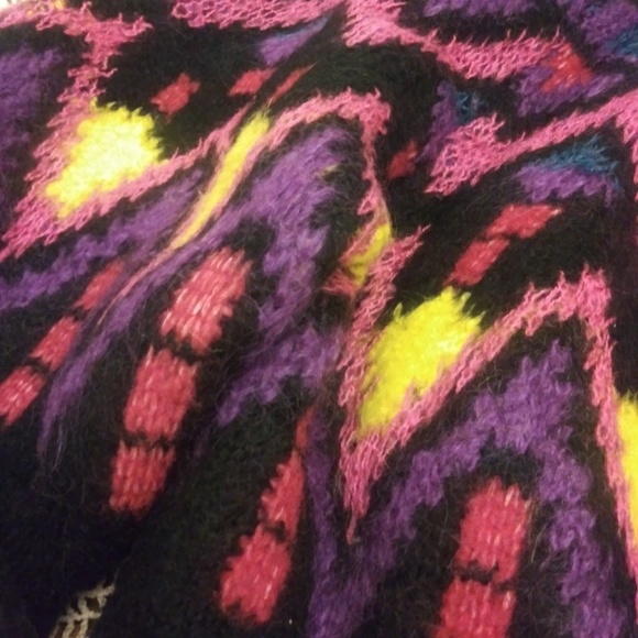 Zara oversized Jacquard Wool multicolore sweater - Picture 3 of 5